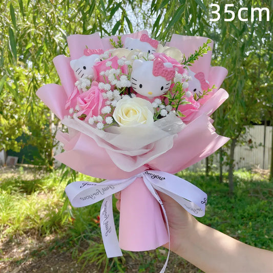 "Hello Kitty Rose Bouquet Valentines flower